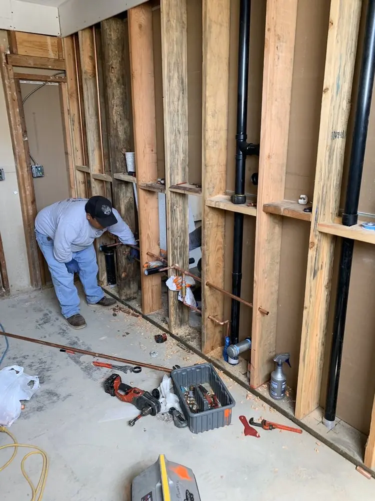 Commercial rough-in plumbing for Water Heater Replacement in Town Park